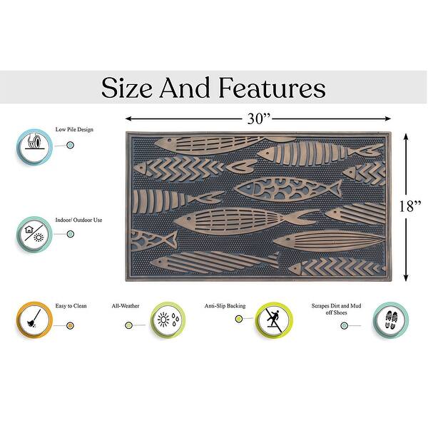 A1HC Rubber Pin Door Mats, Beautifully Hand Finished, NonSlip